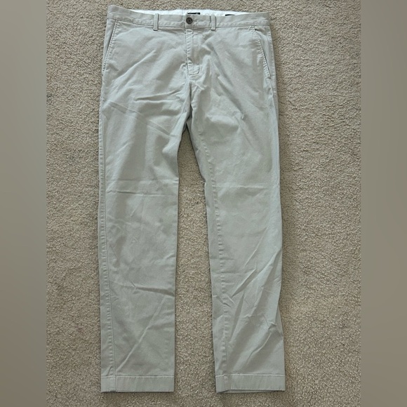 J. Crew Flex Chinos Men’s 35x32 Slim Fit Khaki - Picture 10 of 10